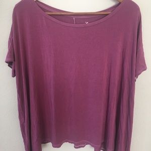 ❤️AMERICAN EAGLE OVERSIZED LOOSE SWING TEE PINK